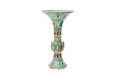 Lot 45 - A CHINESE CLOISONNÉ ENAMEL VASE, GU