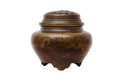 Lot 273 - A JAPANESE BRONZE INCENSE BURNER BY HASEGAWA YOSHIHISA (1928 – 2002)