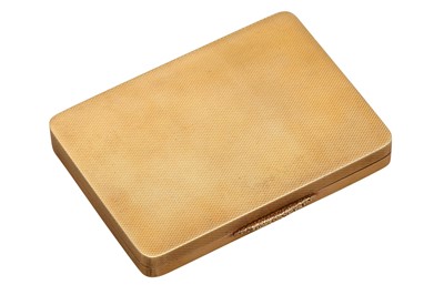 Lot 1004 - AN EARLY 20TH CENTURY GOLD CASE
