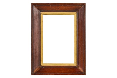 Lot 171 - A 19TH CENTURY PLAIN MAHOGANY FORWARD FLAT FRAME