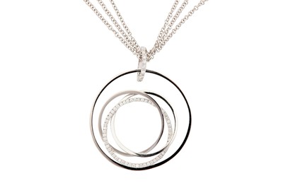 Lot 88 - A DIAMOND PENDANT NECKLACE BY LEO PIZZO