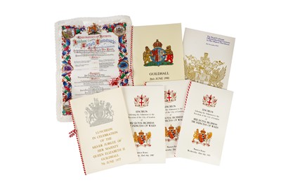 Lot 111 - A GROUP OF ROYAL MENUS