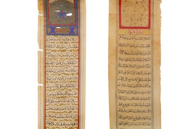 Lot 177 - TWO RELIGIOUS SCROLLS WITH ASHURA PILGRIMAGE PRAYERS