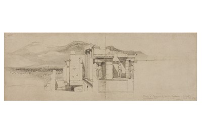 Lot 58 - British School (19th century) A study of the Temple of Pandrocus from the Parthenon