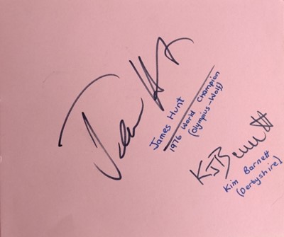 Lot 43 - Autograph Album.- Cricketers and Racing Drivers