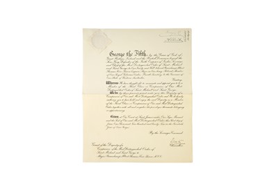 Lot 30 - RARE WARRANT SIGNED BY QUEEN MARY AND GEORGE VI AS PRINCE ALBERT