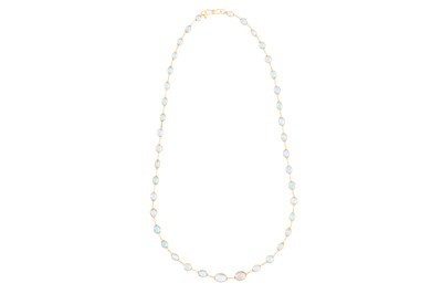 Lot 40 - AN AQUAMARINE NECKLACE