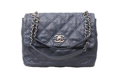 Lot 94 - Chanel Blue Ultimate Stitch Classic Flap Bag
