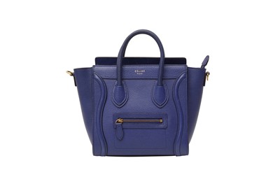 Lot 49 - Celine Indigo Blue Nano Luggage Bag