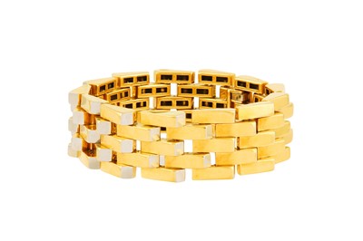 Lot 116 - A CRÉMAILLÈRE BRACELET BY BOUCHERON, CIRCA 1935-1937
