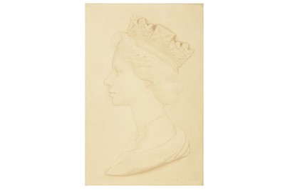 Lot 83 - ROYAL WORCESTER PORTRAIT PLAQUE OF HER MAJESTY QUEEN ELIZABETH II