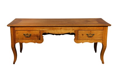 Lot 254 - A FRENCH PROVINCIAL CHERRYWOOD BUREAU PLAT, 20TH CENTURY