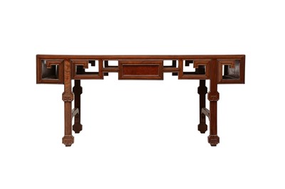 Lot 149 - A CHINESE RECTANGULAR-SECTION LOW WOOD TABLE