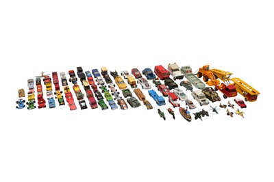Lot 133 - A LARGE COLLECTION OF UNBOXED PLAYWORN TOY CARS AND OTHER VEHICLES, MAINLY 1980S AND 1990S