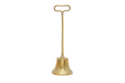 Lot 281 - A VICTORIAN BRASS BELL DOORSTOP