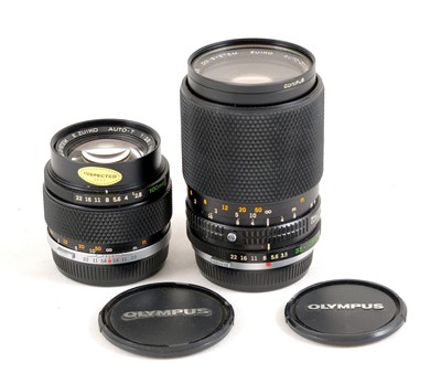 Lot 268 - Olympus Zukio 100mm f2.8 & 35-105mm Lenses.