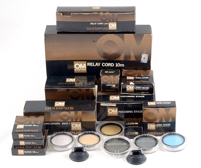 Lot 265 - Olympus OM End Lot of Various Accessories.