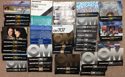 Lot 464 - Olympus OM Camera & Accessories Instruction Books.