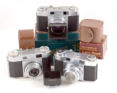 Lot 248 - Olympus 35 & 35-S CRF Cameras.