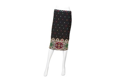 Lot 514 - Alexander McQueen Black Pixel Floral Skirt