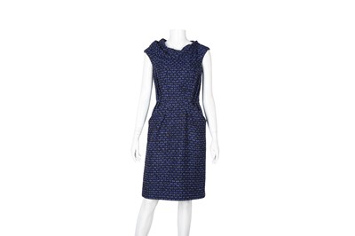 Lot 363 - Oscar de la Renta Black Boucle Dress - Size 2