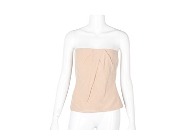 Lot 274 - Gucci Beige Silk Bustier Top - Size 42