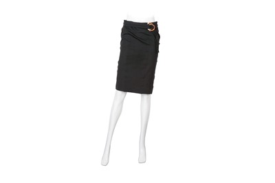 Lot 518 - Gucci Black Bamboo Pencil Skirt - Size M