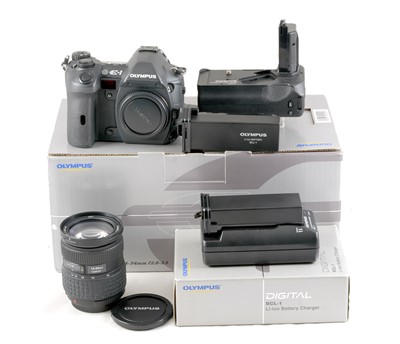 Lot 54 - Olympus E-1 Four Thirds DSLR Outfit.