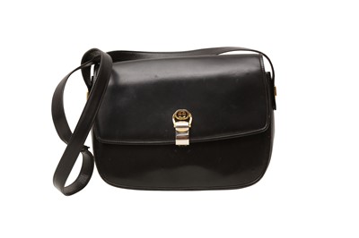 Lot 422 - Gucci Black GG Logo Crossbody Bag