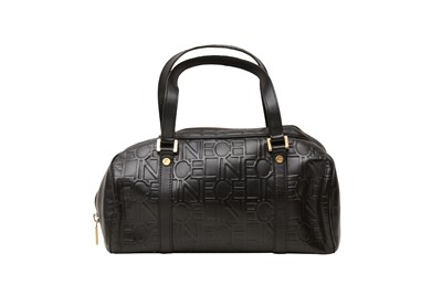 Lot 411 - Celine Black Logo Small Bowler Bag