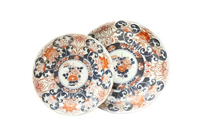 Lot 241 - TWO JAPANESE IMARI DISHES
