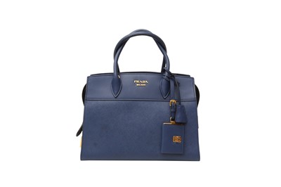 Lot 156 - Prada Blue Esplanade Saffiano Top Handle Tote