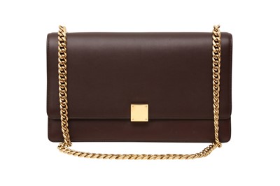 Lot 45 - Celine Burgundy Medium Case Flap Bag