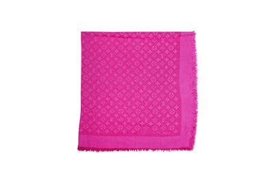 Lot 98 - Louis Vuitton Magenta Classique Monogram Shawl