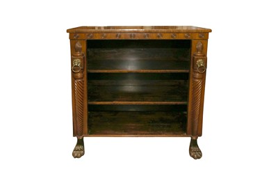 Lot 267 - A MID 19TH CENTURY MAHOGANY OPEN BOOKCASE