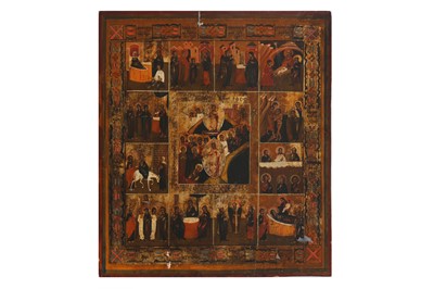 Lot 177 - A 19TH CENTURY OR LATER GREEK ICON
