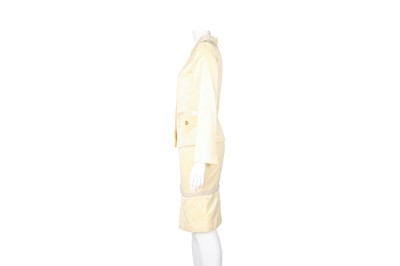 Lot 9 - Dolce & Gabbana Buttermilk Embellished Skirt Suit - Size 40