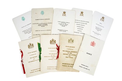 Lot 82 - SELECTION OF ROYAL MENUS