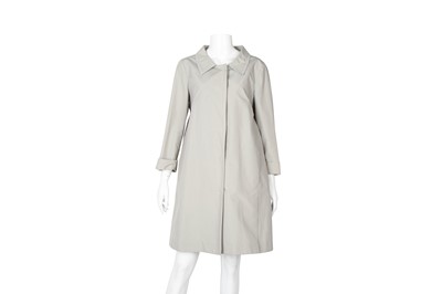 Lot 373 - Prada Grey Swing Raincoat - Size 42