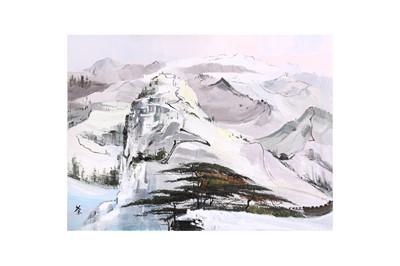 Lot 100 - MANNER OF WU GUANZHONG  吳冠中 （款）(Yixing, China, 1919-2010)