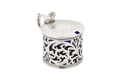 Lot 356 - A Victorian sterling silver mustard pot, London 1846 by Joseph and Albert Savory
