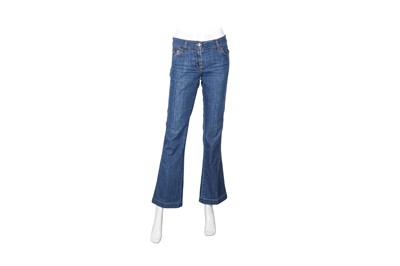 Lot 133 - Dolce & Gabbana Blue Denim Bootcut Jean - Size 40