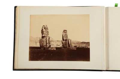 Lot 255 - AN ALBUM OF VIEWS WITH PHOTOGRAPHS BY BONFILS, ARNOUX, DITTRICH, ZANGAKI, SEBAH: EGYPT