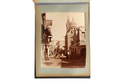 Lot 257 - AN ALBUM OF VIEWS AND PORTRAITS WITH PHOTOGRAPHS BY LEKEGIAN, ARNOUX, BONFILS, AND OTHERS: EGYPT