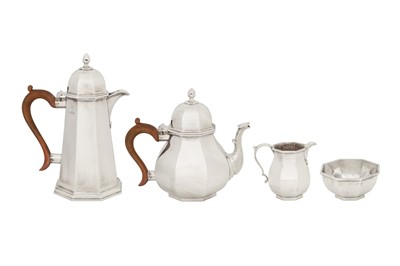 Lot 275 - An Elizabeth II sterling silver four-piece tea and coffee service, London 1964/65 by C. J. Vander