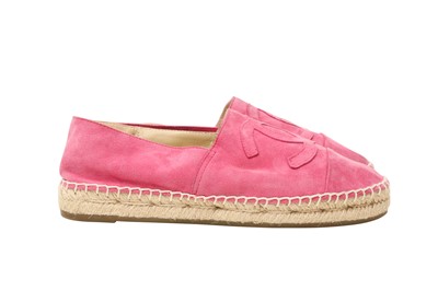 Lot 54 - Chanel Pink CC Flat Espadrille - Size 38
