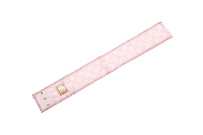 Lot 285 - Louis Vuitton Rose Clair Denim Print Silk Bandeau