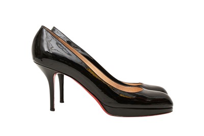 Lot 529 - Christian Louboutin Black Prorata Heeled Pump - Size 41