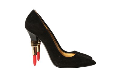 Lot 397 - Alberto Guardiani Black Lipstick Heeled Pump - Size 39