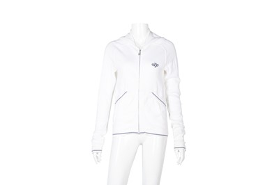 Lot 501 - Chanel Sport White Tennis Zip Hoodie - Size 40